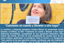 El periódico GetxoBerri destaca entre sus noticias el nuevo libro de Cristina Maruri.