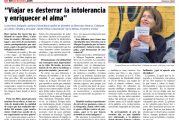 El periódico Excelencia da cobertura a la persona y obra de Cristina Maruri.