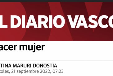Nuevos artículos de la escritora Cristina Maruri en La Vanguardia y en el Diario Vasco