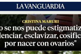 Cristina Maruri ha sido distinguida 'Lectora del Año' de La Vanguardia con motivo del Día Internacional de la Mujer 2023